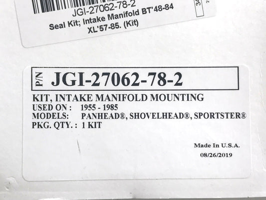 Intake Manifold Seal Kit. Fits Big Twin 1948-1984 & Sportster 1957-1985.