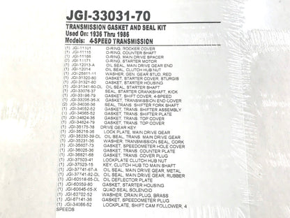 Transmission Gasket Kit. Fits 4Spd Big Twin 1936-1986.
