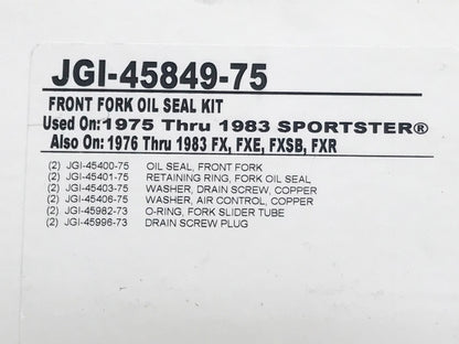 35mm Fork Seal Kit. Fits Sportster & FX 1975-1983.