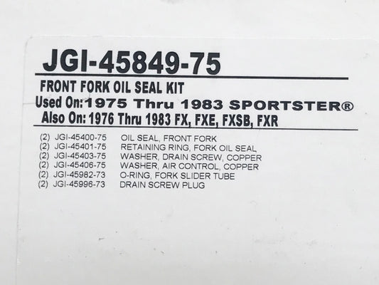 35mm Fork Seal Kit. Fits Sportster & FX 1975-1983.