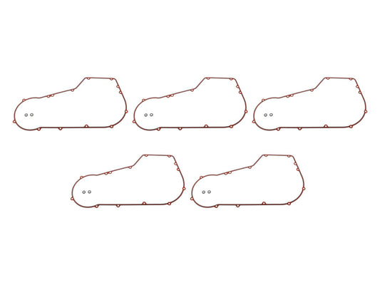 Primary Cover Gasket - Pack of 5. Fits Softail 1994-2006 & Dyna 1994-2005.