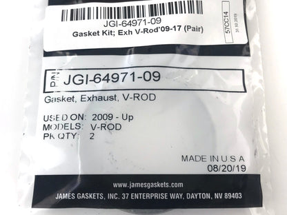 Exhaust Gasket Kit. Fits V-Rod 2009-2017.