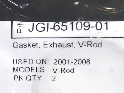 Exhaust Gasket Kit. Fits V-Rod 2002-2008.