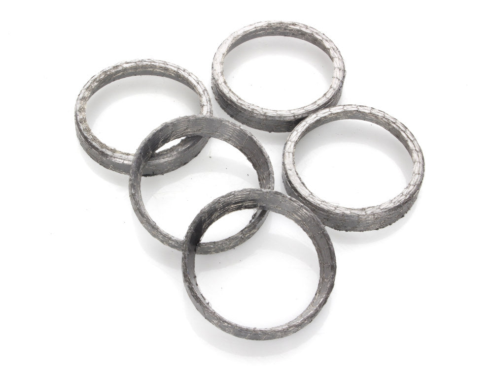 Race/Screamin Eagle Style Exhaust Gaskets - Pack of 10. Fits Big Twin 1984up & Sportster 1986-2021.