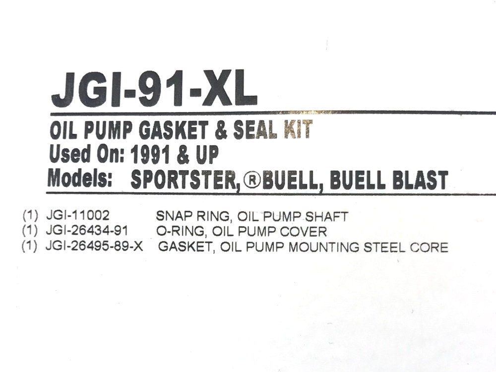 Oil Pump Gasket Kit. Fits Sportster 1991-2021