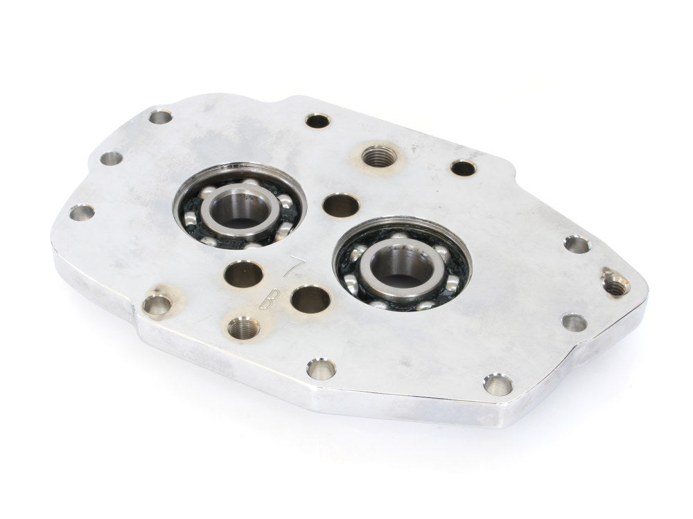 Transmission Trap Door with Exhaust Mounting Hole. Fits 5Spd Big Twin 1999-2006