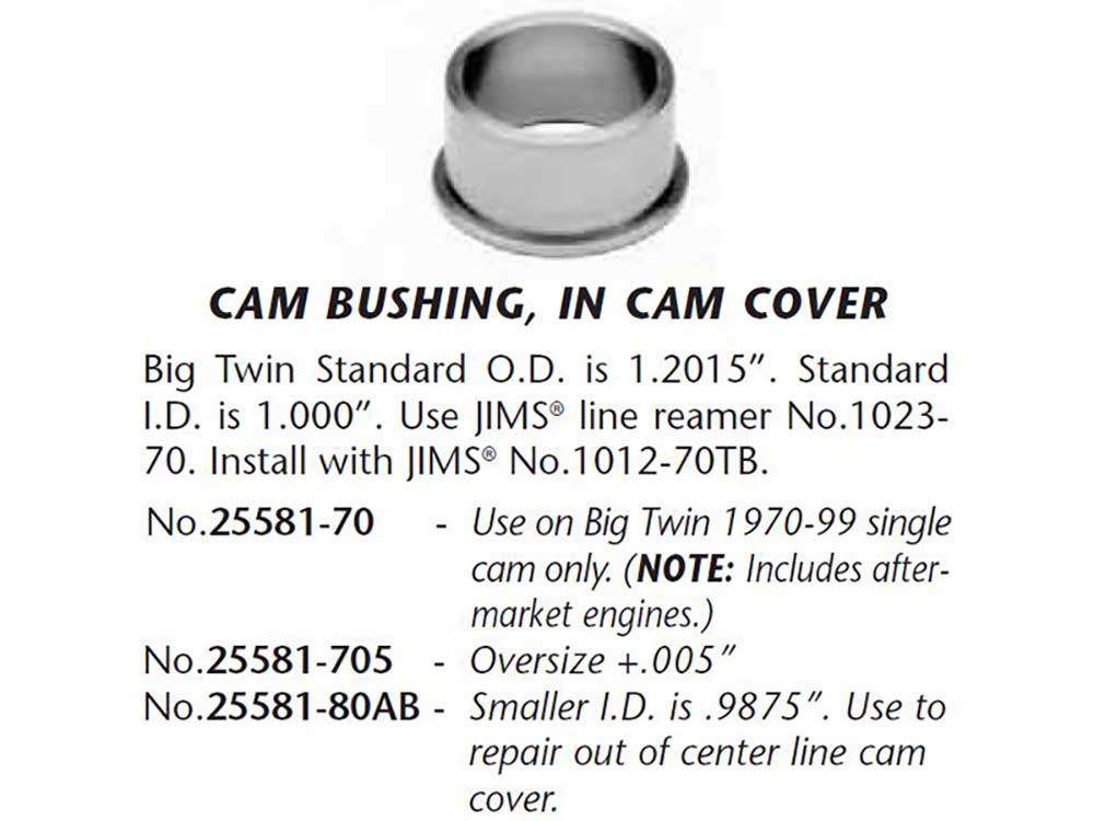 Cam Cover Bushing. Fits Big Twin 1970-1999.