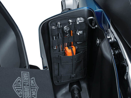 Internal Saddlebag Organizer - Black. Fits Touring with OEM Hard Saddlebags.