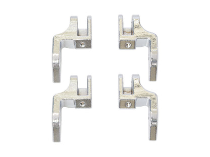 Front Floorboard Relocation Brackets - Chrome. Fits FL Softail 2000-2017.
