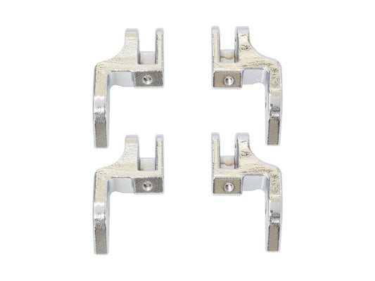 Front Floorboard Relocation Brackets - Chrome. Fits FL Softail 2000-2017.