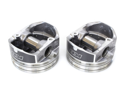 Std Flat Top Pistons with 9.3:1 Compression Ratio. Fits Twin Cam 1999-2006 with Big Bore 88ci to 95ci Conversion.
