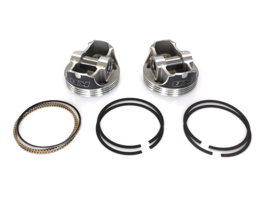 +.010in. Dome Top Pistons with 10.5:1 Compression Ratio. Fits Twin Cam 1999-2006 88ci to 95ci Conversion.