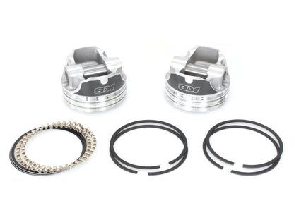 +.010in. Dome Top Pistons with 9.5:1 Compression Ratio. Fits Big Twin 1984-1999.