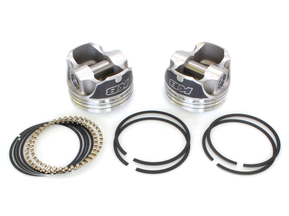 +.010in. Dome Top Pistons with 10.5:1 Compression Ratio. Fits Big Twin 1984-1999.