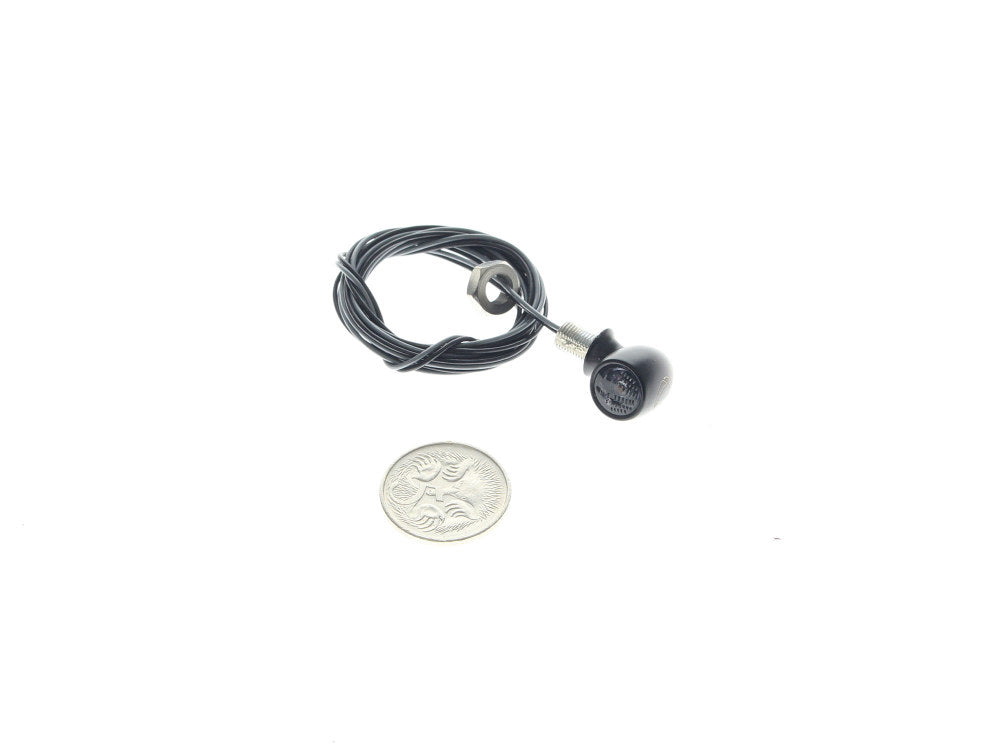 Atto Dark Mini LED Turn Signal - Black.