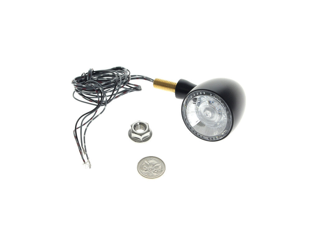 Bullet 1000 DF LED Turn Signal - Amber Turn - Red Run/Brake - Black.