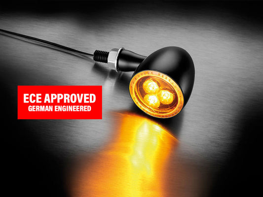 Bullet 1000 Dark LED Turn Signal - Black.