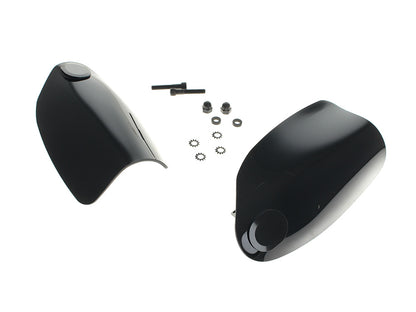 Handguards - Black. Fits Big Twin & Sportster Models 1982up with Cable Clutch