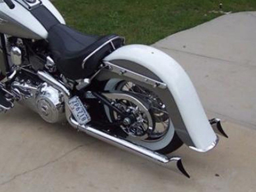 4in. Stretched Smooth Benchmark Rear Fender. Fits FL Softail 1986-2017 & FX Softail 2000-2005.