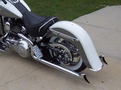 4in. Stretched Smooth Benchmark Rear Fender. Fits FL Softail 1986-2017 & FX Softail 2000-2005.