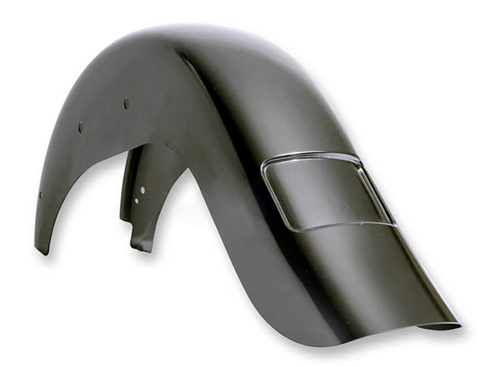 Stretched 4in. Extended Rear Fender - Frenched. Fits Softail Slim 2012-2017.