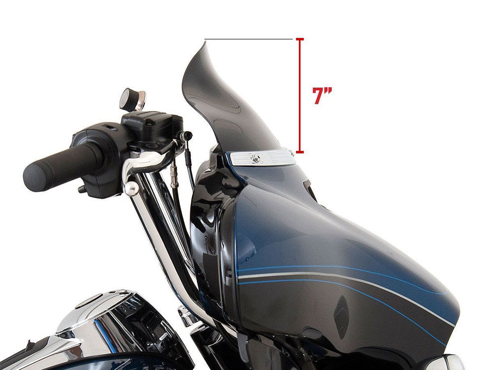 6.5in. Flare Windshield - Tinted. Fits Electra Glide, Tri Glide & Street Glide 2014-2023