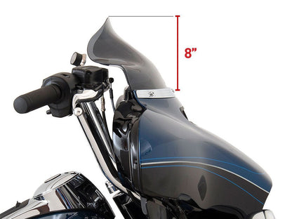 8.5in. Flare Windshield - Dark Smoke. Fits Electra Glide, Tri Glide & Street Glide 2014-2023