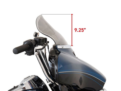 10.5in. Flare Windshield - Dark Smoke. Fits Electra Glide, Tri Glide & Street Glide 2014-2023