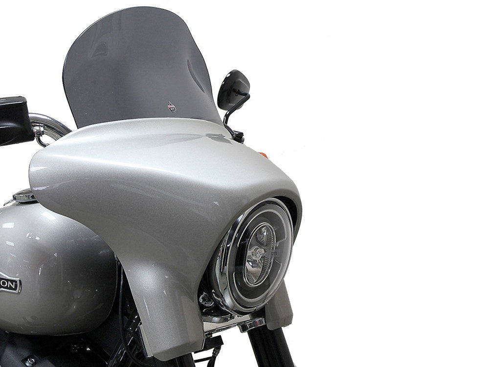8in. Dark Smoke Flare Windshield. Fits Sport Glide 2018-2024