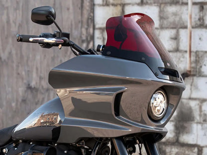 8in. Flare Kolor Windshield - Red. Fits Low Rider ST 2022up