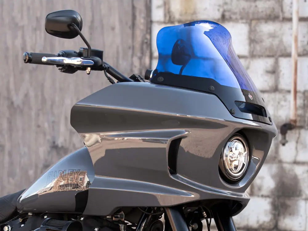 8in. Flare Kolor Windshield - Blue. Fits Low Rider ST 2022up