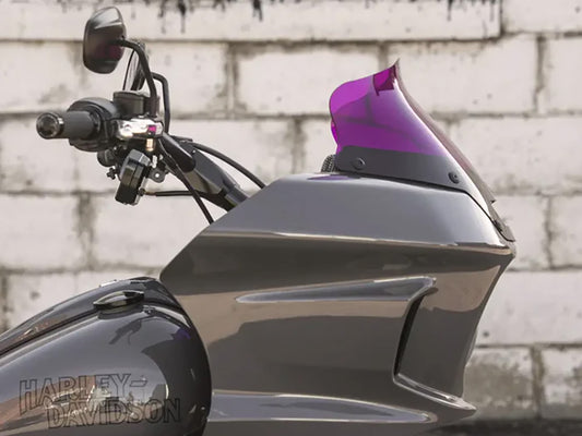 8in. Flare Kolor Windshield - Purple. Fits Low Rider ST 2022up