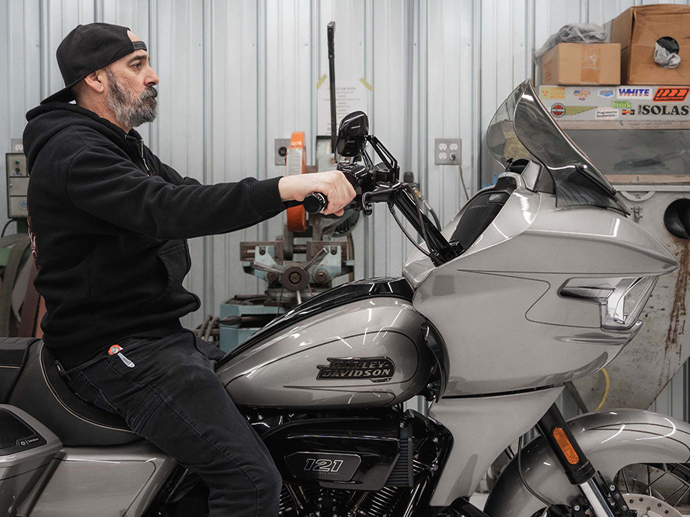 13.5in. Pro-Touring Flare Windshield - Dark Smoke. Fits CVO Road Glide 2023up & Road Glide 2024up