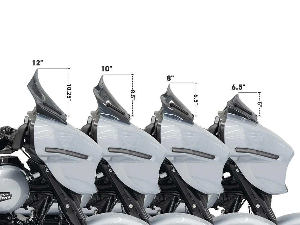 8in. Flare Windshield - Tinted. Fits CVO Street Glide 2023up & Street Glide 2024up