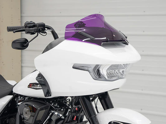 10in. Sports Flare Kolor Windshield - Purple. Fits CVO Road Glide 2023up & Road Glide 2024up