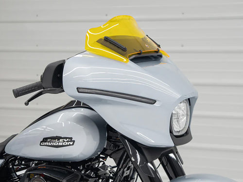 8in. Flare Kolor Windshield - Yellow. Fits CVO Street Glide 2023up & Street Glide 2024up