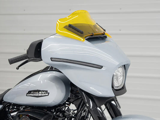 8in. Flare Kolor Windshield - Yellow. Fits CVO Street Glide 2023up & Street Glide 2024up