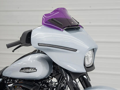8in. Flare Kolor Windshield - Purple. Fits CVO Street Glide 2023up & Street Glide 2024up