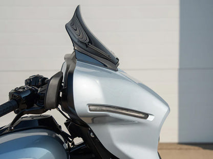 10in. Flare Windshield - Dark Smoke. Fits CVO Street Glide 2023up & Street Glide 2024up