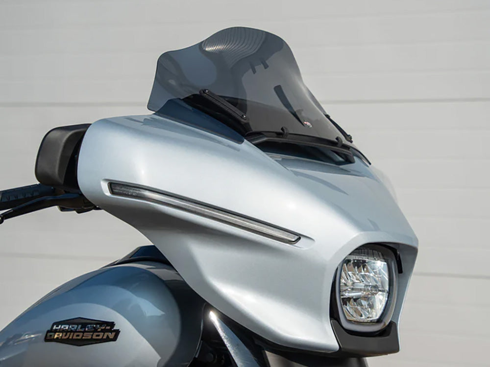 10in. Flare Windshield - Dark Smoke. Fits CVO Street Glide 2023up & Street Glide 2024up