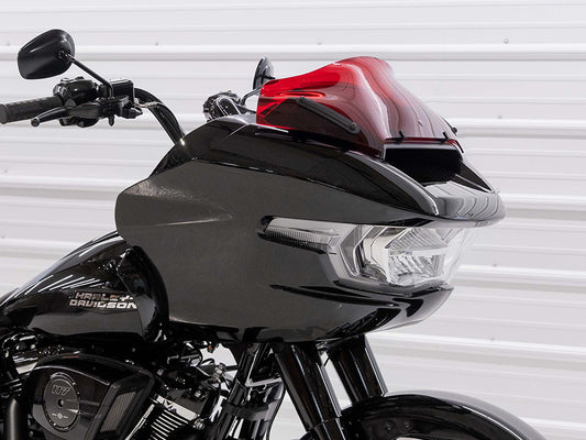 8in. Sports Flare Kolor Windshield - Red. Fits CVO Road Glide 2023up & Road Glide 2024up