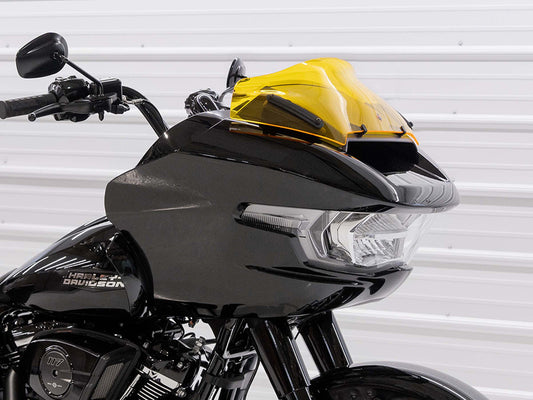8in. Sports Flare Kolor Windshield - Yellow. Fits CVO Road Glide 2023up & Road Glide 2024up