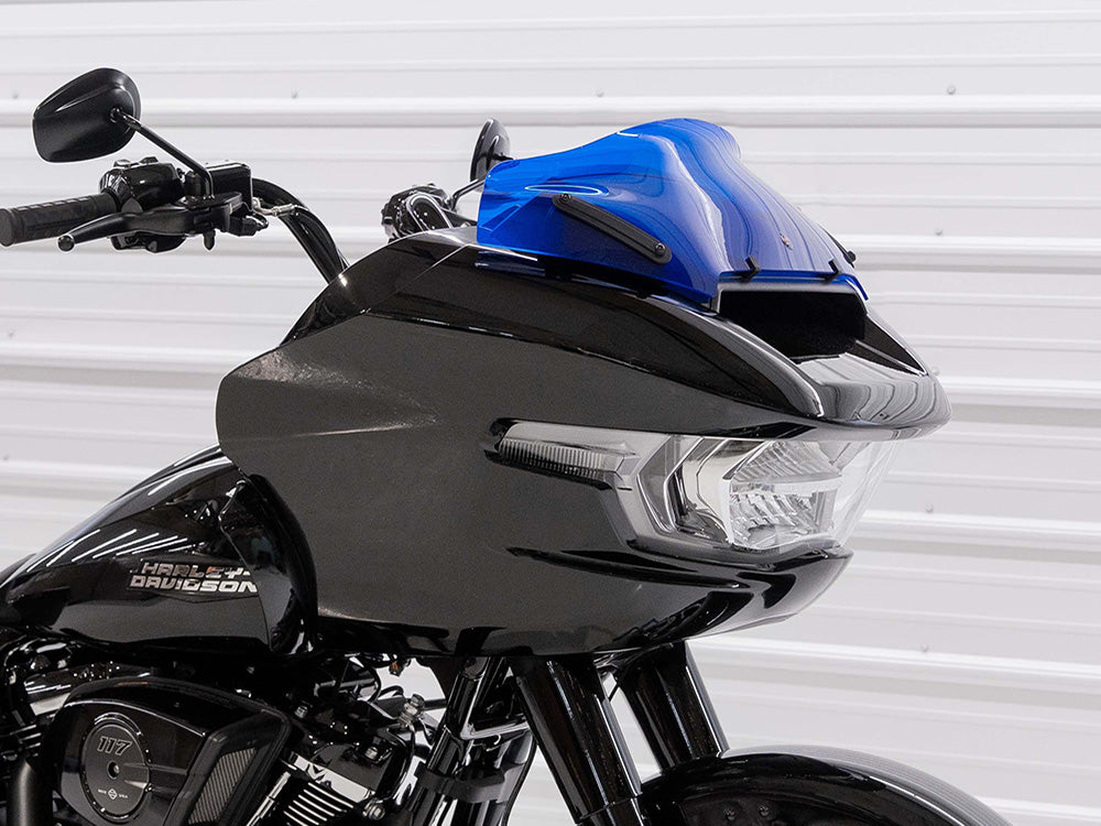 8in. Sports Flare Kolor Windshield - Blue. Fits CVO Road Glide 2023up & Road Glide 2024up