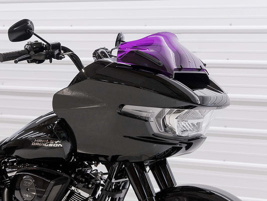 8in. Sports Flare Kolor Windshield - Purple. Fits CVO Road Glide 2023up & Road Glide 2024up