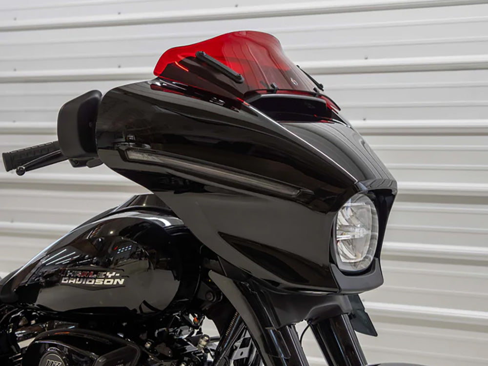 6.5in. Flare Kolor Windshield - Red. Fits CVO Street Glide 2023up & Street Glide 2024up