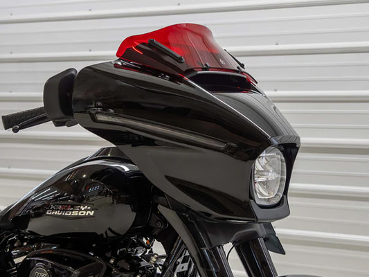 6.5in. Flare Kolor Windshield - Red. Fits CVO Street Glide 2023up & Street Glide 2024up