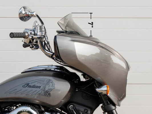 9in. Flare Windshield - Tint. Fits Indian Chieftain PowerPlus & Roadmaster PowerPlus 2025up
