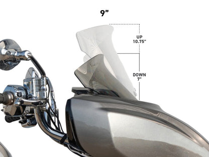 9in. Flare Windshield - Tint. Fits Indian Chieftain PowerPlus & Roadmaster PowerPlus 2025up