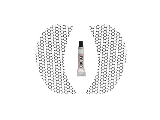 Honeycomb Fairing Vent Screen - Black. Fits Road Glide 2015-2023