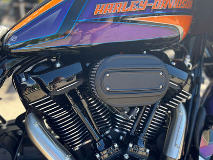 Oval Air Cleaner Kit - Black. Fits CVO Touring 2023up, Street Glide & Road Glide 2024up, Touring 2025up & Softail 2025up